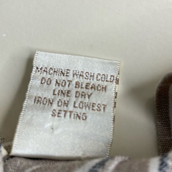 MIMI CHICA L Linen Blend TIE UP shoulder Striped Wide Leg Slit Leg Jumper - Picture 9 of 13